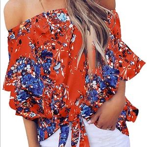 Luckymore small off the shoulder blouse
